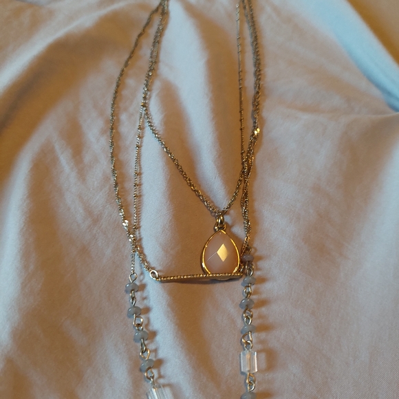 3 Layer Gold Necklace - Picture 1 of 5